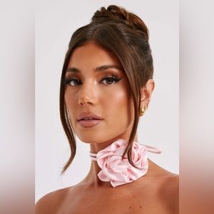 Baby Boo INDIA FLORAL NECK TIE - BLUSH